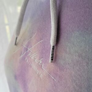 Hollister Embroidered Tie-Dye Hoodie With Pocket Size Medium Women's